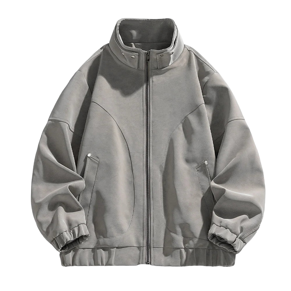 Essential Suede Zip Jacket