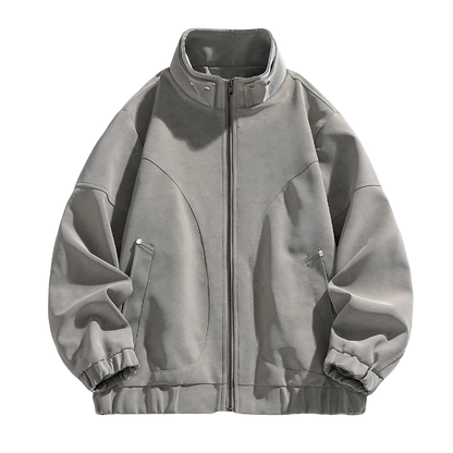 Essential Suede Zip Jacket