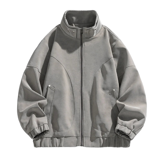 Essential Suede Zip Jacket