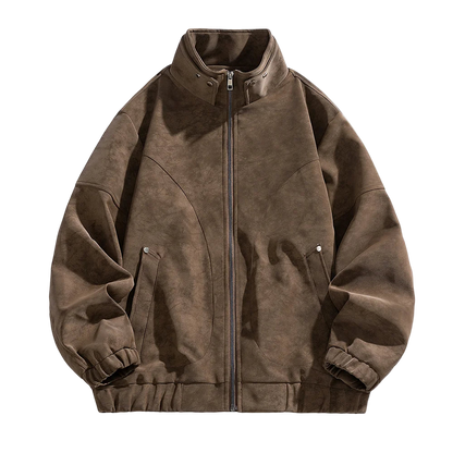 Essential Suede Zip Jacket