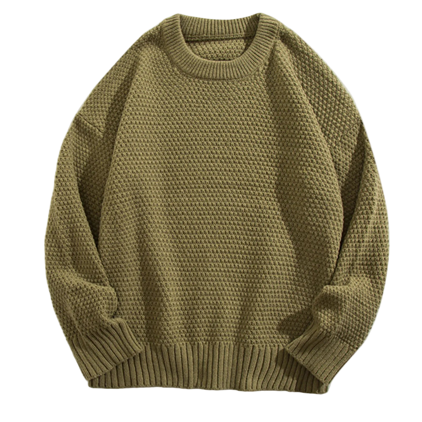 Textured Knit Crew Sweater