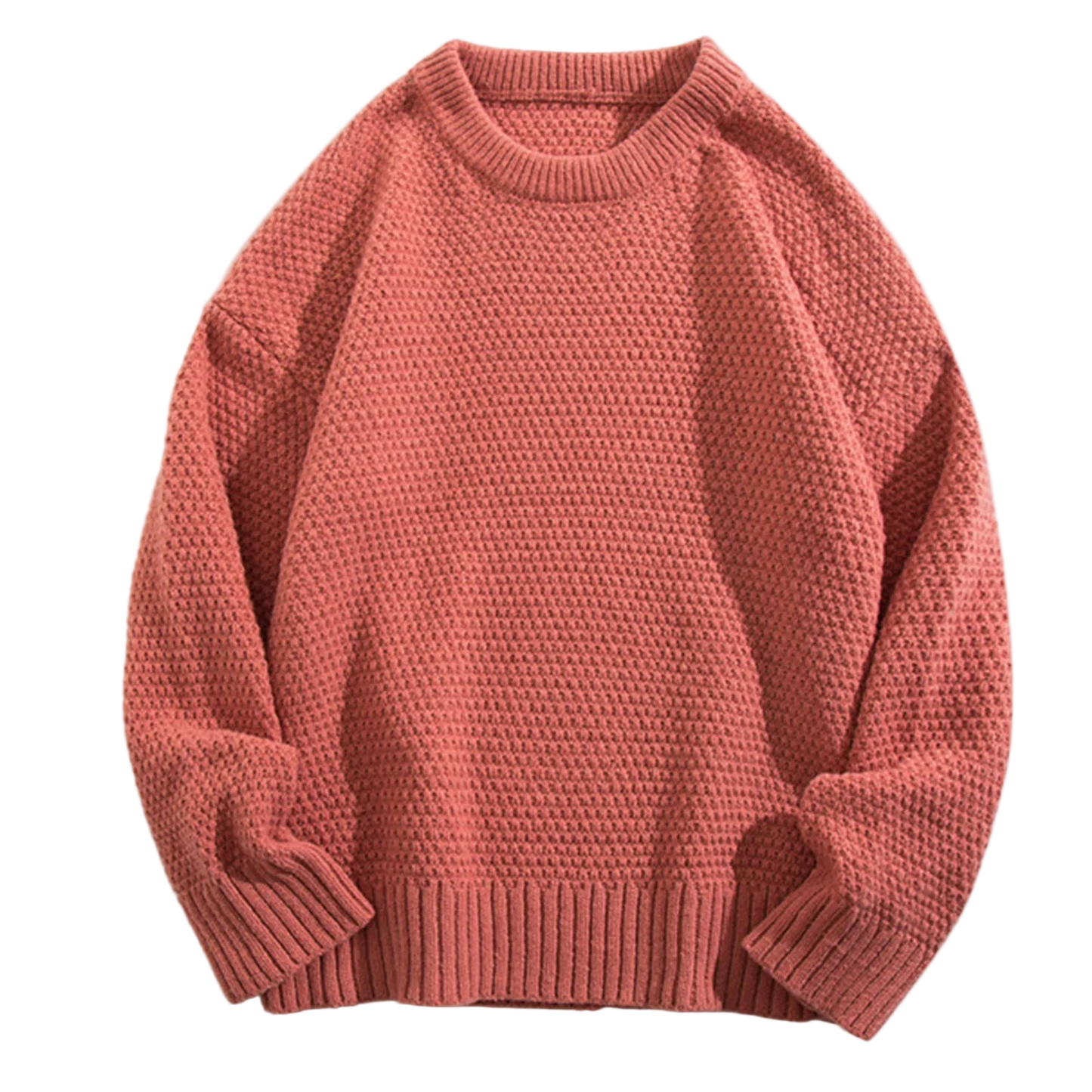 Textured Knit Crew Sweater